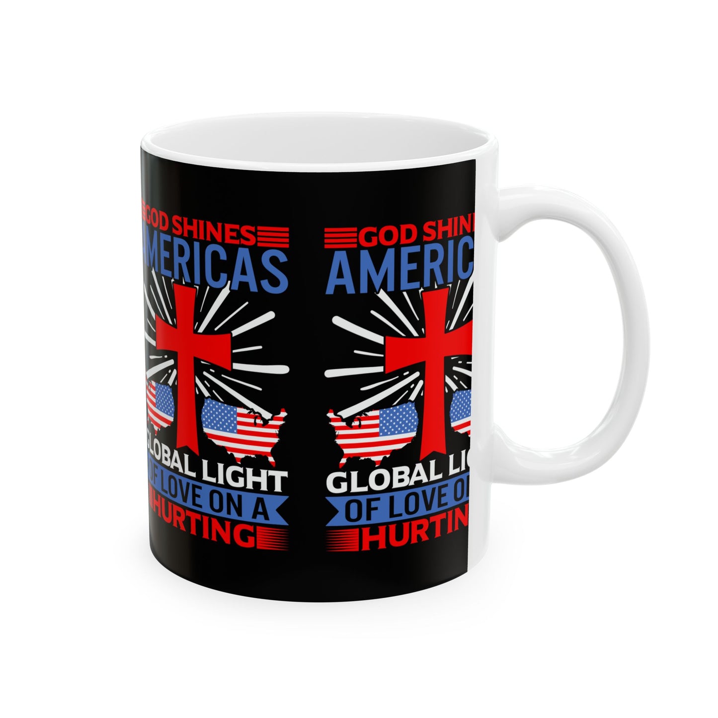 Mug Cup-God Shines Americas Global Light Of Love
